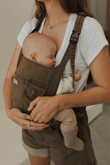the sage - the mumsie baby wearing overalls maternity baby carrier pregnancy