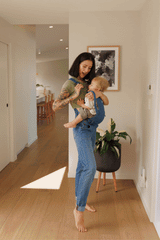 the poppy - the mumsie baby wearing overalls maternity baby carrier pregnancy