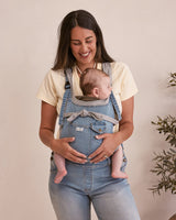 the venice - the mumsie baby wearing overalls maternity baby carrier pregnancy