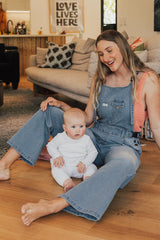 the venice - the mumsie baby wearing overalls maternity baby carrier pregnancy