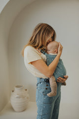 the valentina - the mumsie baby wearing overalls maternity baby carrier pregnancy