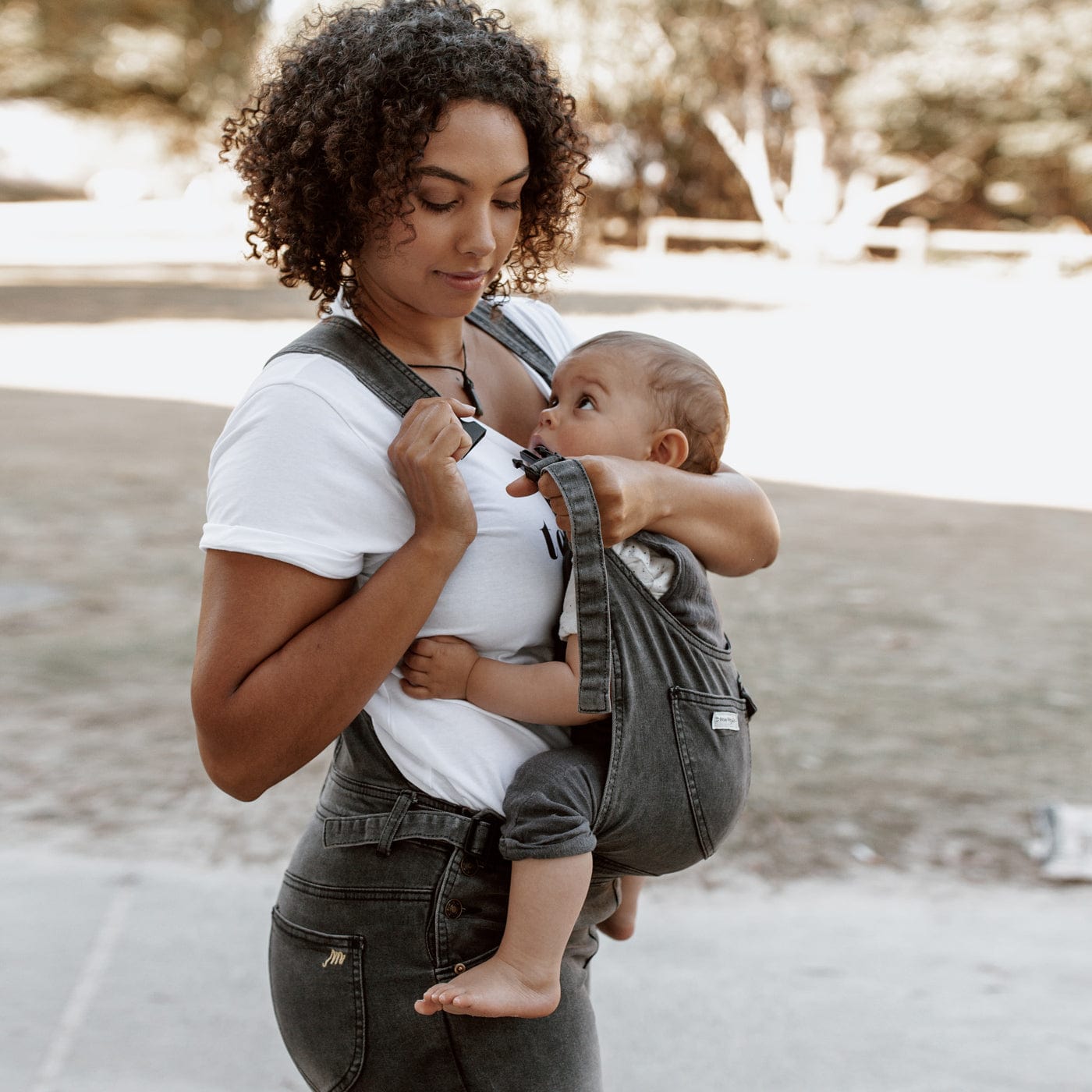 the allnighter - the mumsie baby wearing overalls maternity baby carrier pregnancy