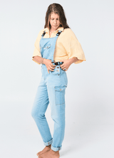 the baby blue - the mumsie baby wearing overalls maternity baby carrier pregnancy