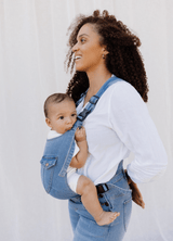 the classic original - the mumsie baby wearing overalls maternity baby carrier pregnancy