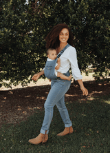 the classic - the mumsie baby wearing overalls maternity baby carrier pregnancy