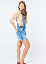 the classic shortie - the mumsie baby wearing overalls maternity baby carrier pregnancy