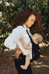 the jetset - the mumsie baby wearing overalls maternity baby carrier pregnancy