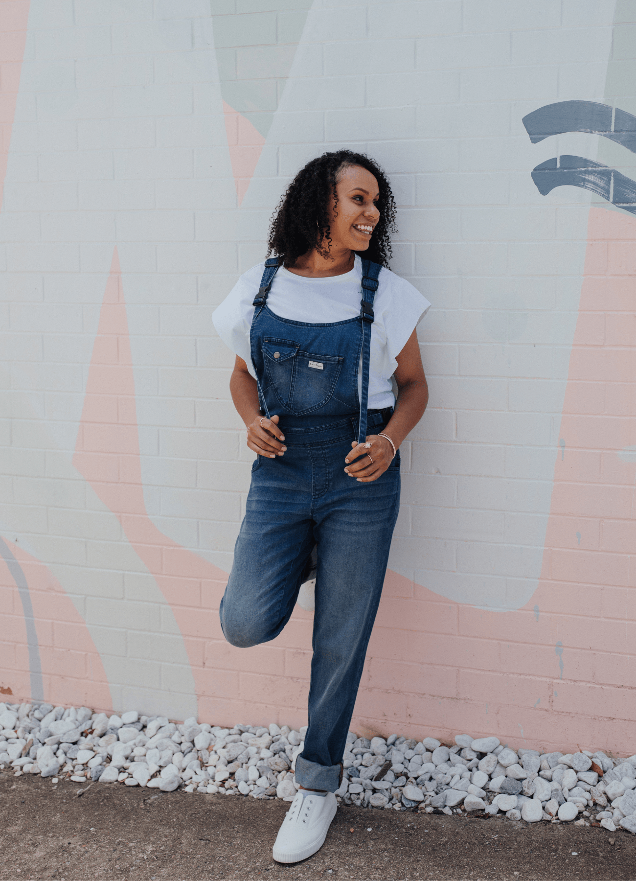 the lovechild - the mumsie baby wearing overalls maternity baby carrier pregnancy