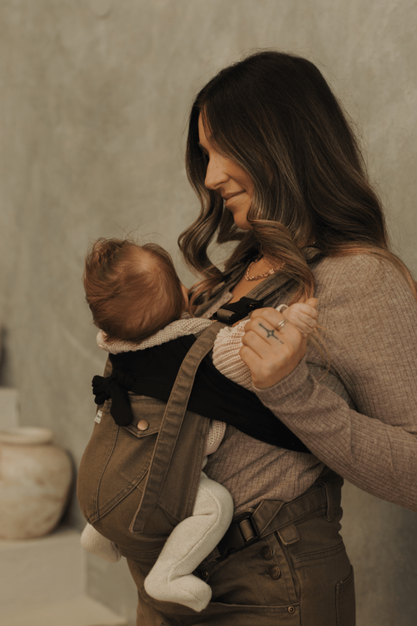 the sage - the mumsie baby wearing overalls maternity baby carrier pregnancy