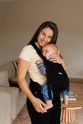 the stevie - the mumsie baby wearing overalls maternity baby carrier pregnancy