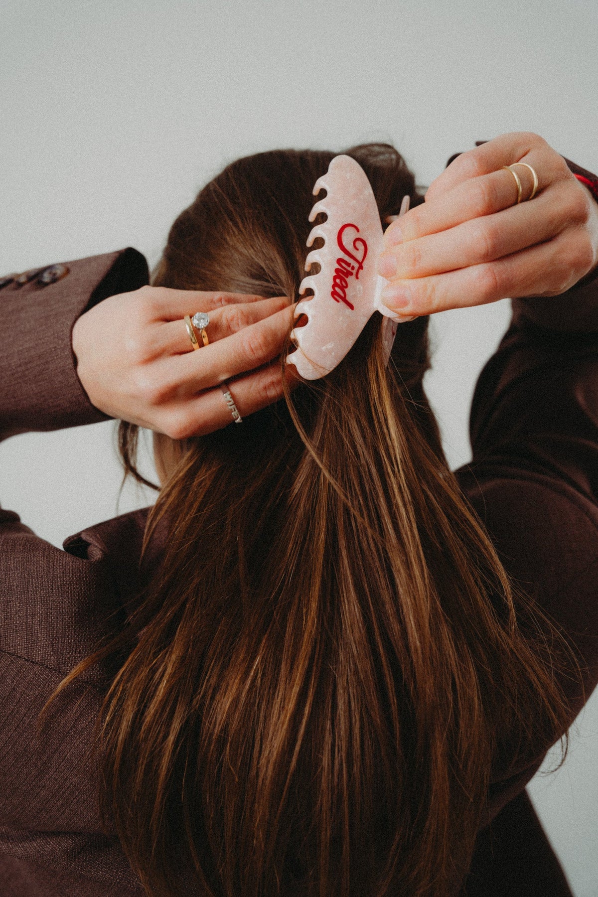 Hair Clip TIRED Pink – image 2