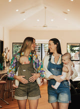 the sage - the mumsie baby wearing overalls maternity baby carrier pregnancy