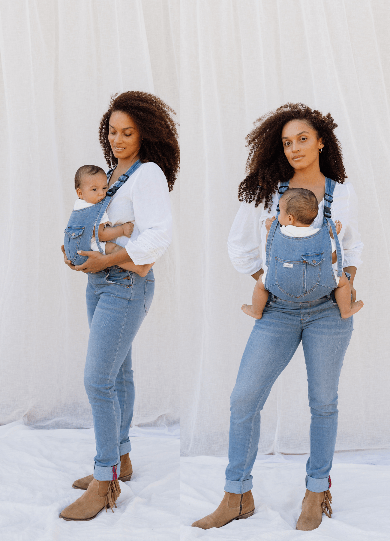 the classic original - the mumsie baby wearing overalls maternity baby carrier pregnancy