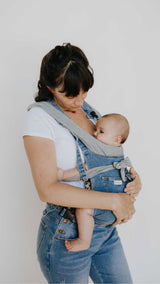 the classic original - the mumsie baby wearing overalls maternity baby carrier pregnancy