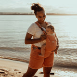 the peachie - the mumsie baby wearing overalls maternity baby carrier pregnancy