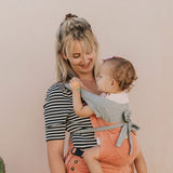 the peachie - the mumsie baby wearing overalls maternity baby carrier pregnancy