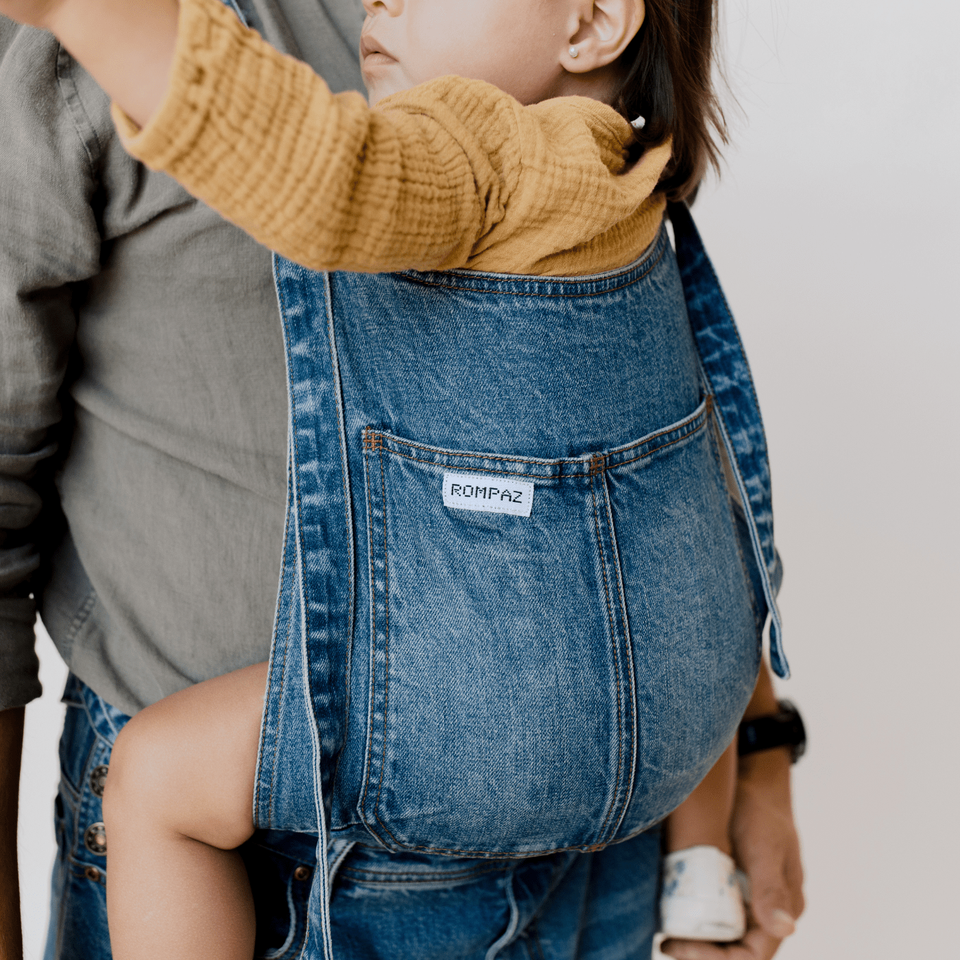 the rompaz - the mumsie baby wearing overalls maternity baby carrier pregnancy
